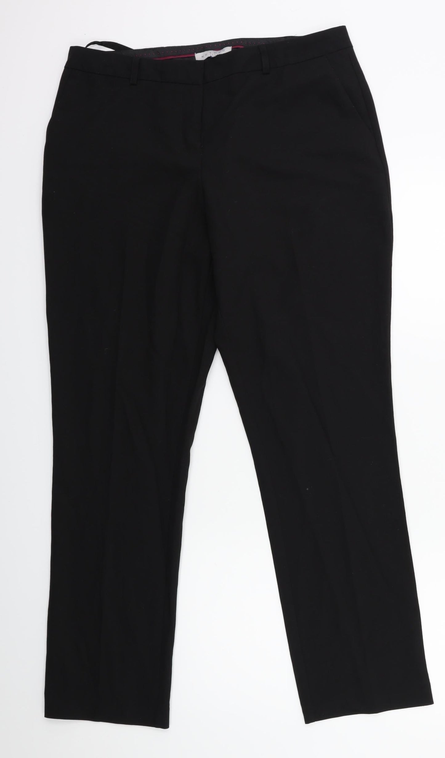 Nutmeg Womens Black   Trousers  Size 14 L29 in
