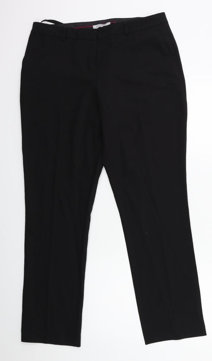 Nutmeg Womens Black   Trousers  Size 14 L29 in