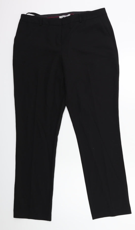 Nutmeg Womens Black   Trousers  Size 14 L29 in