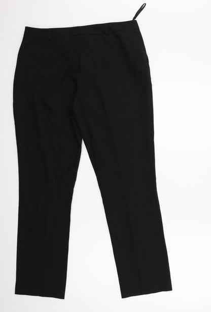 Nutmeg Womens Black   Trousers  Size 14 L29 in