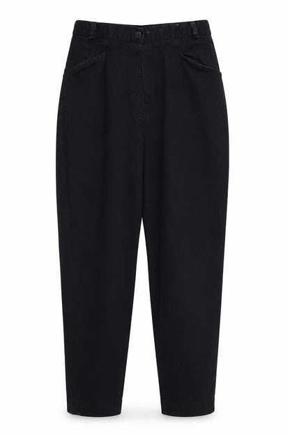 Womens UK Size 14 Preworn Regular Fit  Black Trousers