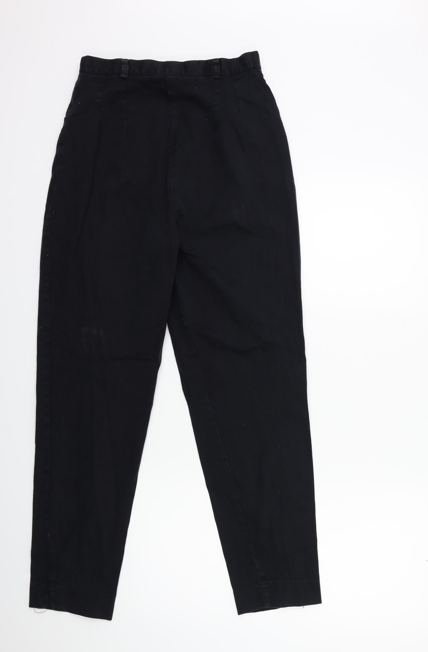 Womens UK Size 14 Preworn Regular Fit  Black Trousers