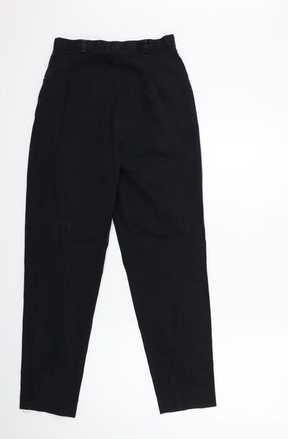 Womens UK Size 14 Preworn Regular Fit  Black Trousers