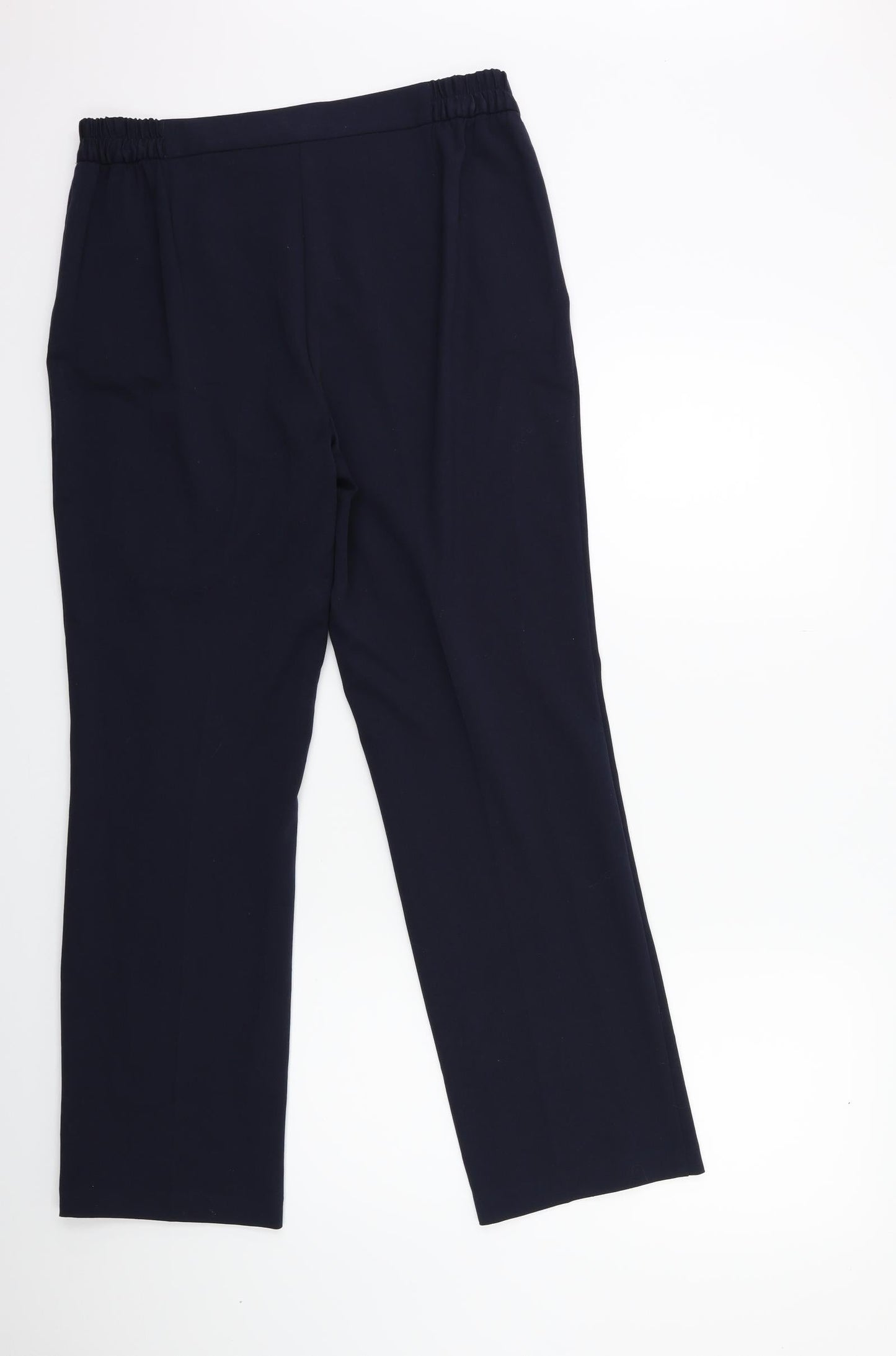 Womens UK Size 12 Marks and Spencer Regular Fit  Blue Trousers