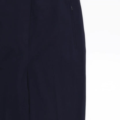 Womens UK Size 12 Marks and Spencer Regular Fit  Blue Trousers