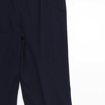 Womens UK Size 12 Marks and Spencer Regular Fit  Blue Trousers