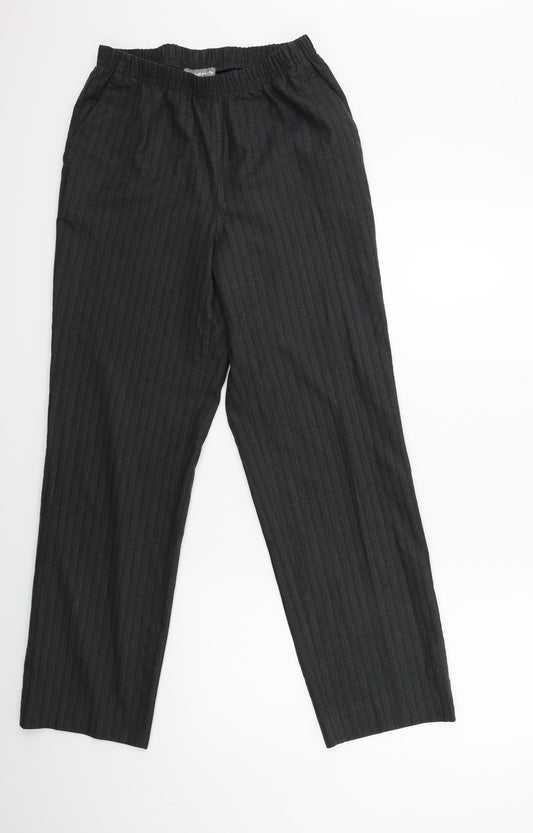 Stark Mens Grey Striped  Trousers  Size 30 in L29 in