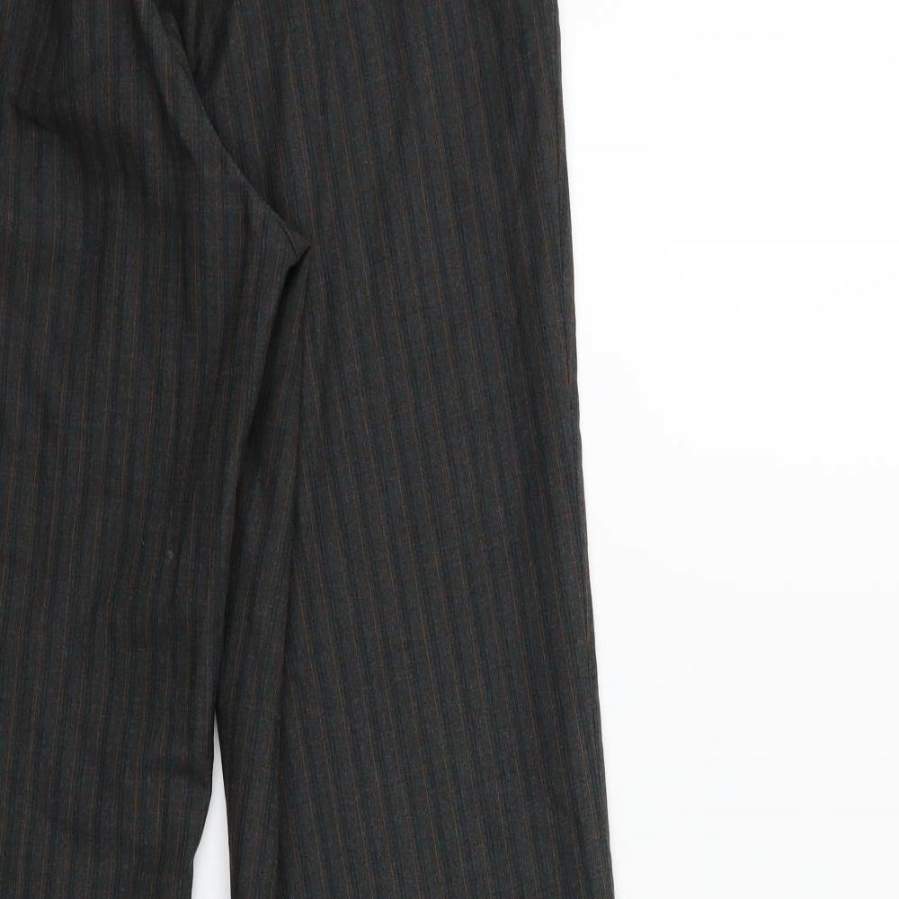 Stark Mens Grey Striped  Trousers  Size 30 in L29 in