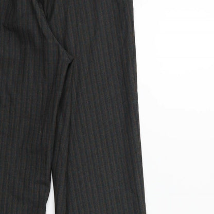 Stark Mens Grey Striped  Trousers  Size 30 in L29 in