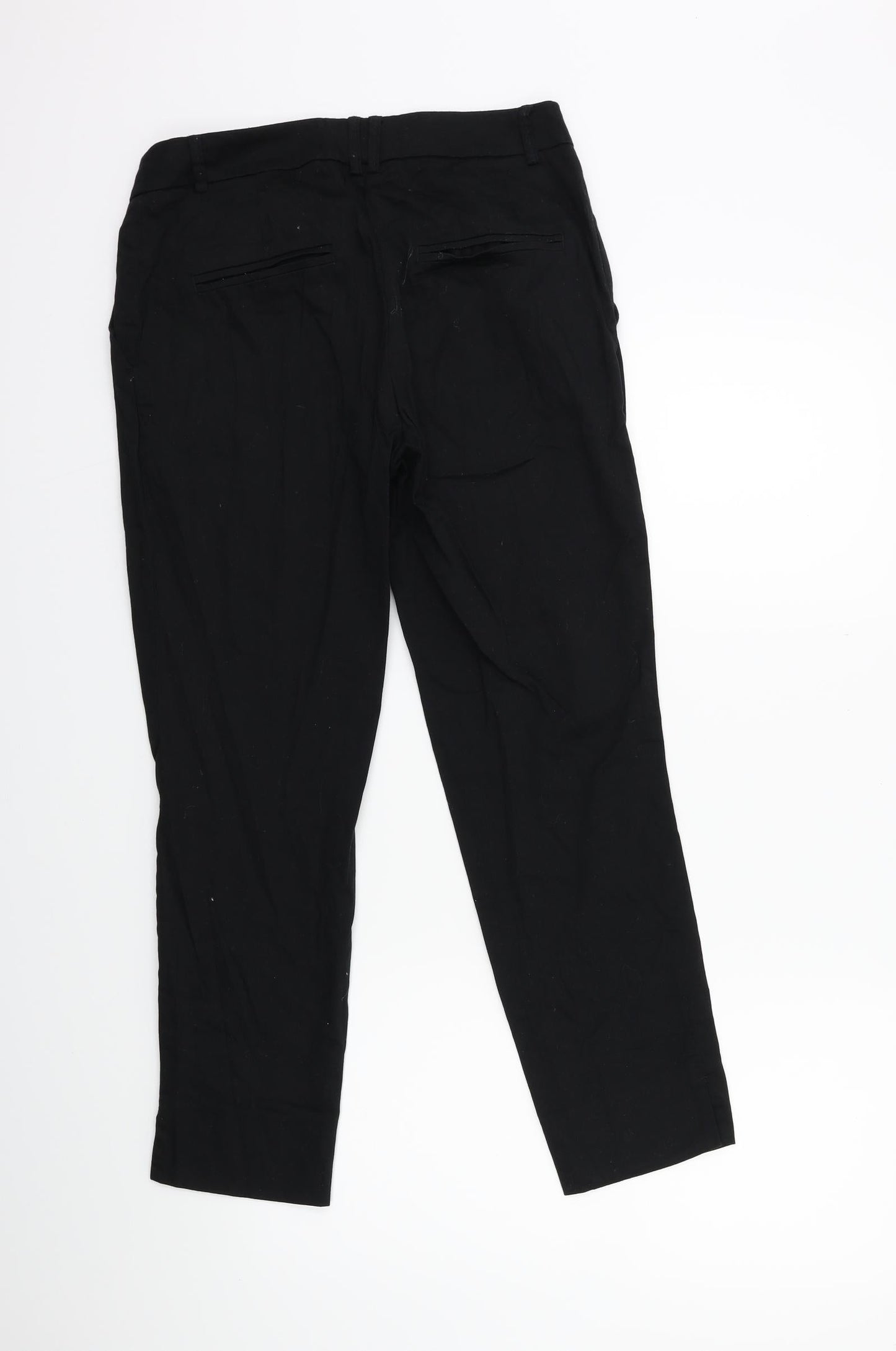 Womens UK Size 8 H&M Regular Fit  Black Trousers