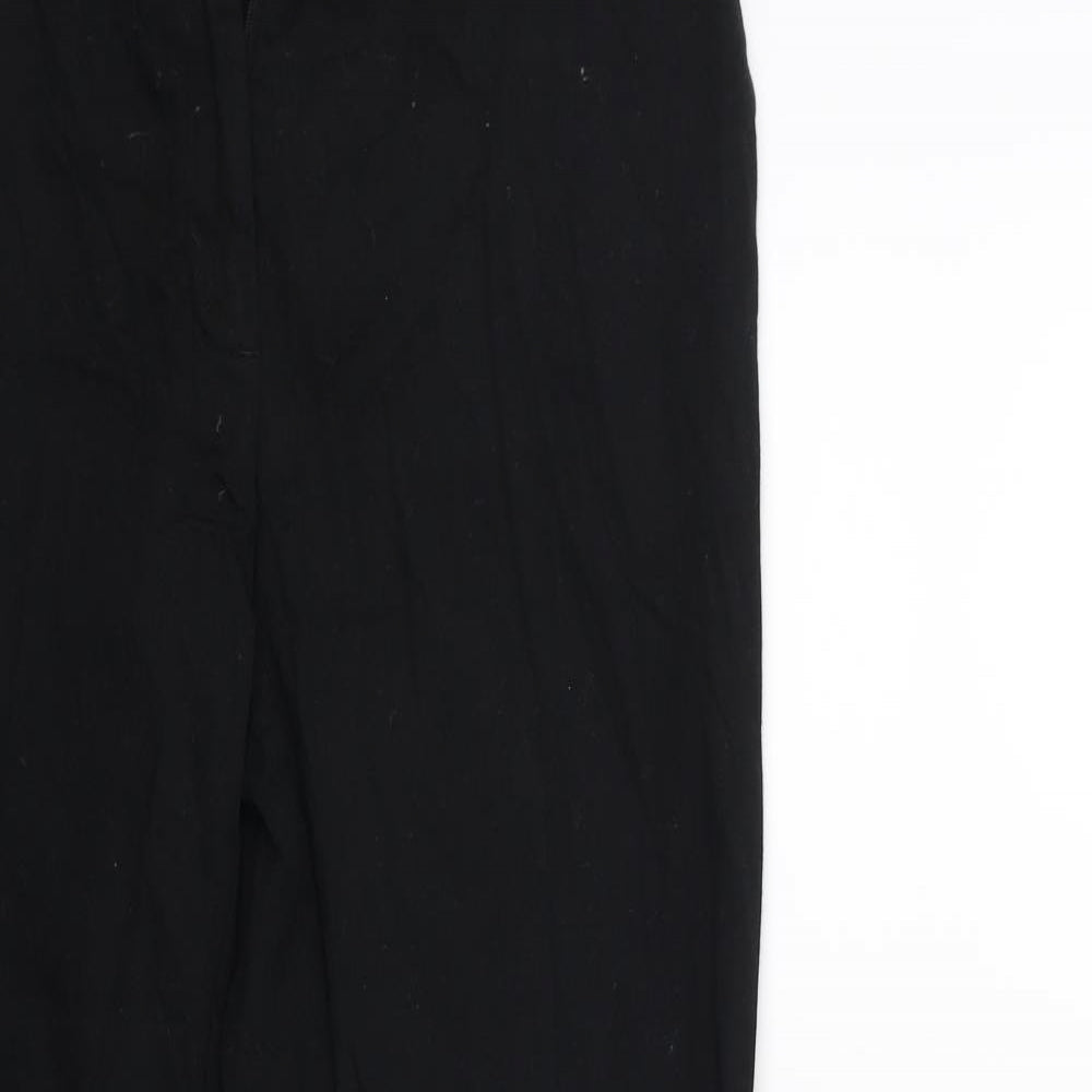 Womens UK Size 8 H&M Regular Fit  Black Trousers