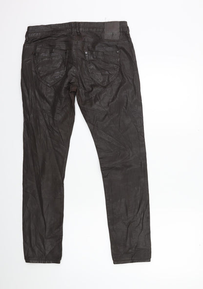 Womens UK Size 10 Preworn Regular Fit  Brown Trousers