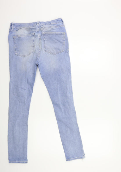 ASOS Womens Blue  Denim Skinny Jeans Size 34 in L32 in