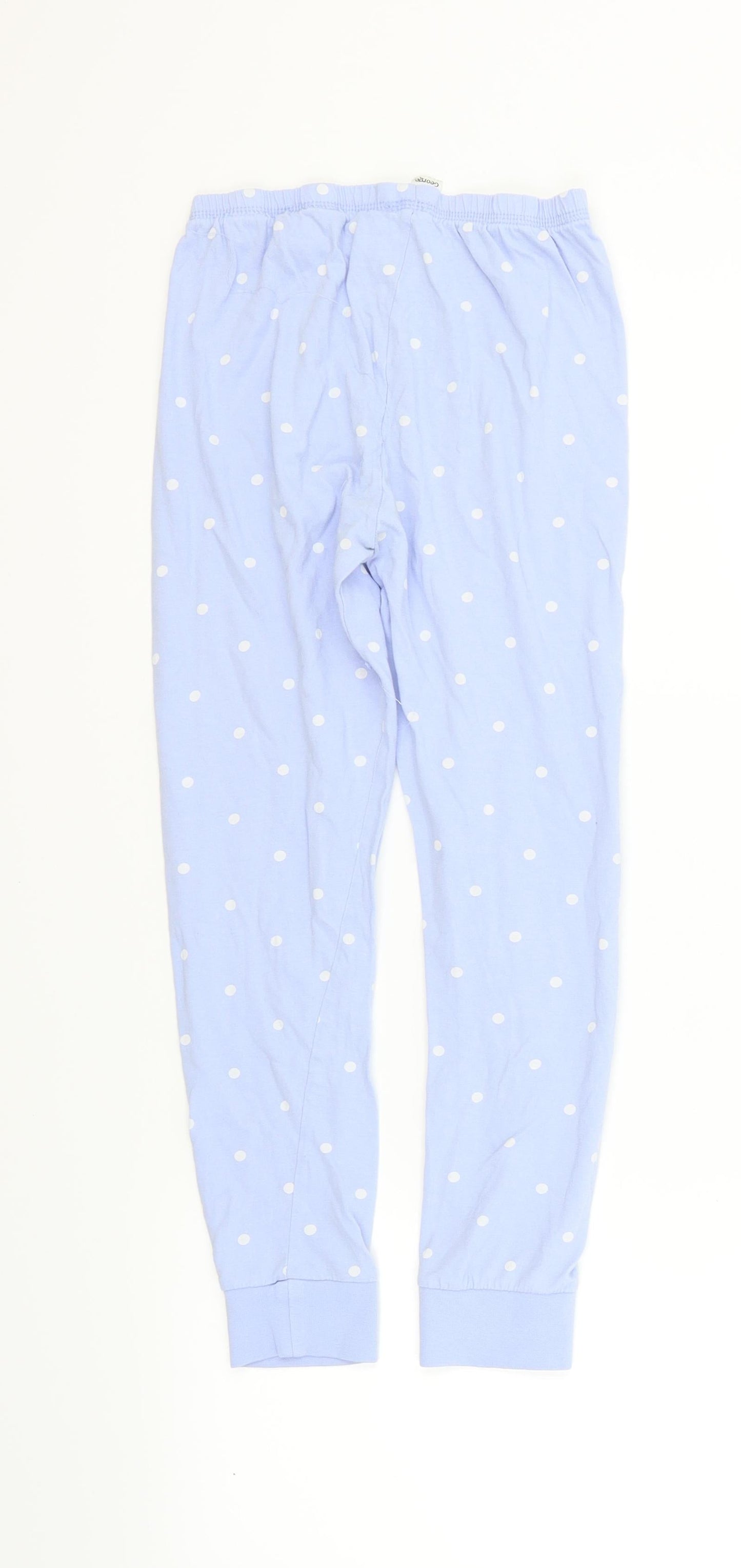George Girls Blue Polka Dot  Snow Pants Trousers Size 9-10 Years