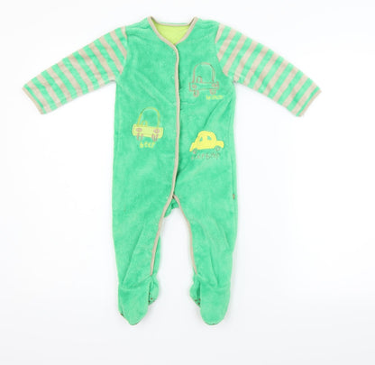 Mothercare Boys Green    One-Piece Size 9-12 Months