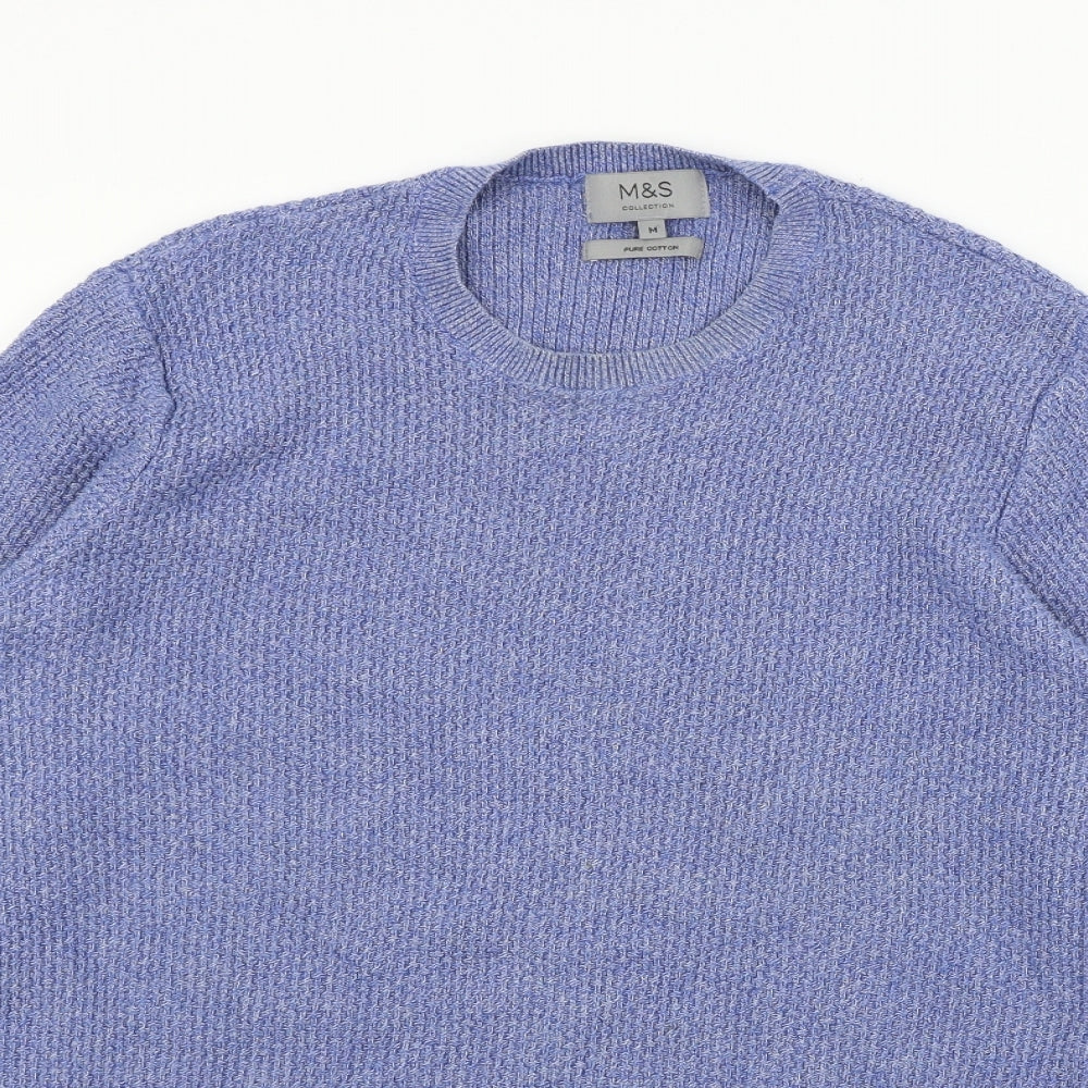 Marks and Spencer Mens Blue   Pullover Jumper Size M