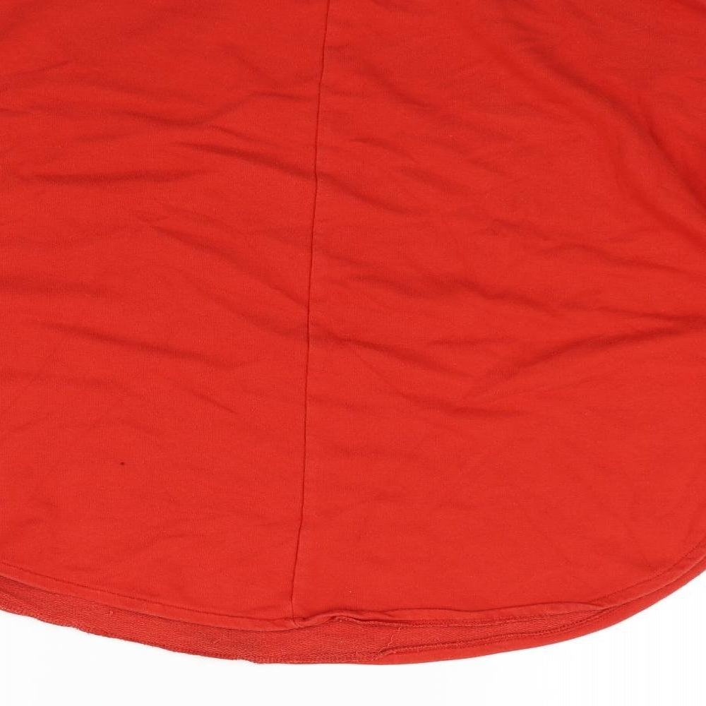 Boohoo Womens Red   Pullover Jumper Size M