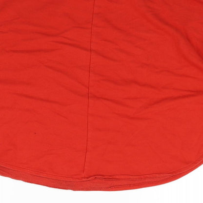 Boohoo Womens Red   Pullover Jumper Size M