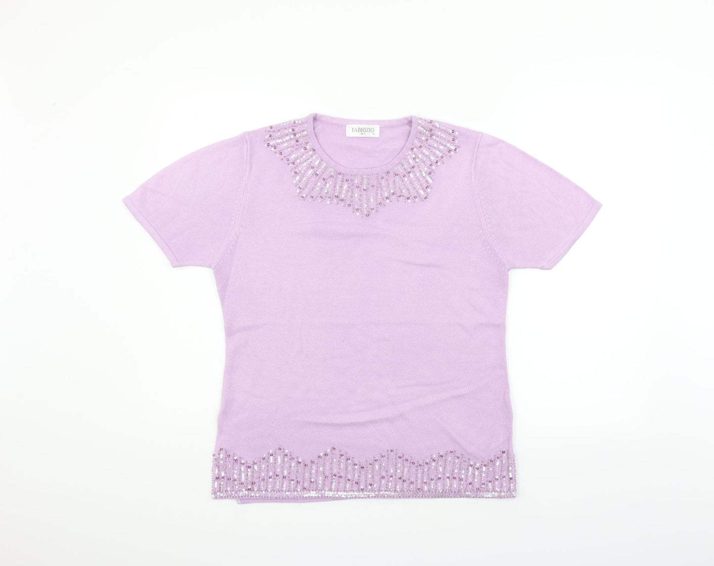 FABRIZIO Womens Purple   Pullover Jumper Size M