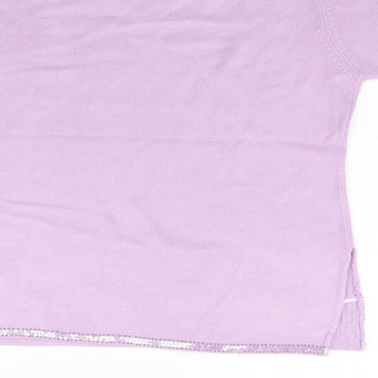 FABRIZIO Womens Purple   Pullover Jumper Size M