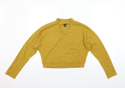 New Look Girls Yellow   Pullover Jumper Size 14-15 Years