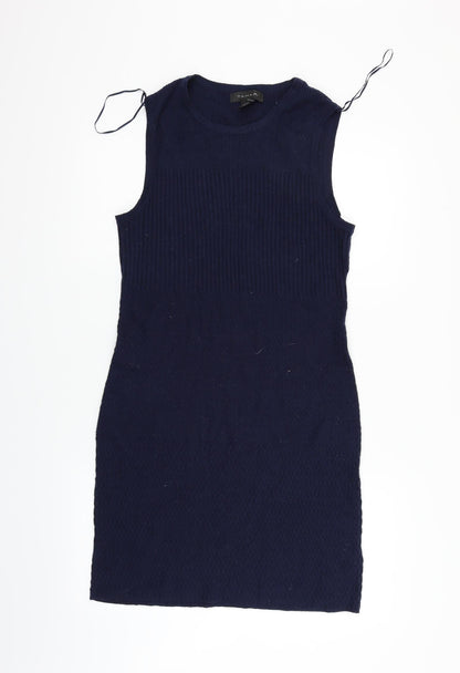 Tahari Womens Blue   Fit & Flare  Size L