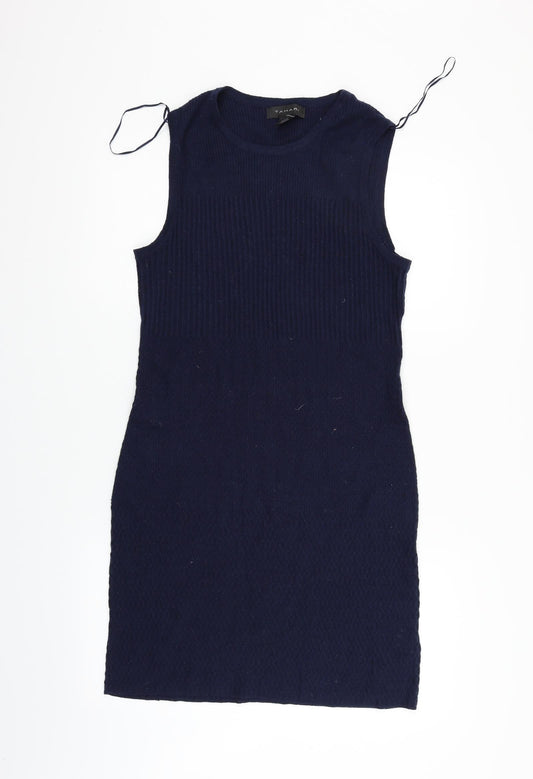 Tahari Womens Blue   Fit & Flare  Size L