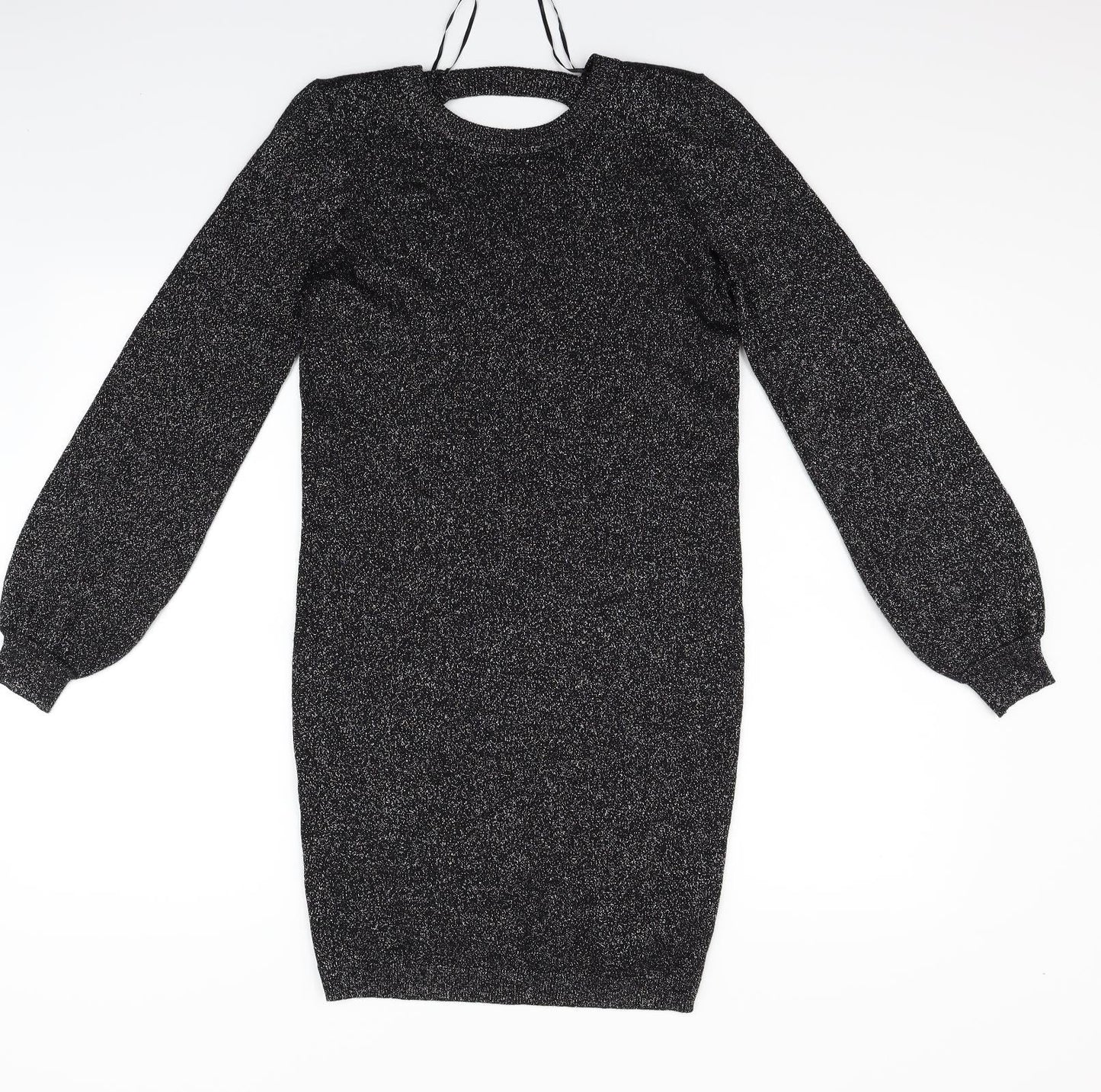 George Womens Black Houndstooth  Fit & Flare  Size 10