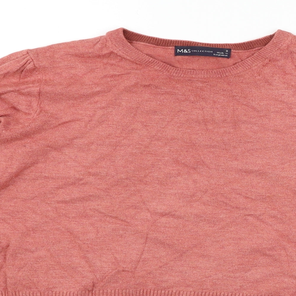 Marks and Spencer Womens Red   Pullover Jumper Size 8