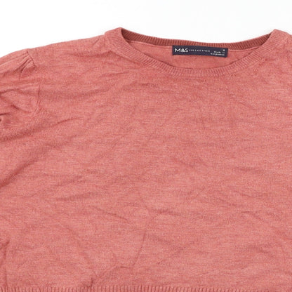 Marks and Spencer Womens Red   Pullover Jumper Size 8