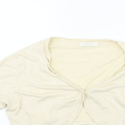 Marks and Spencer Womens Beige   Cardigan Jumper Size 18