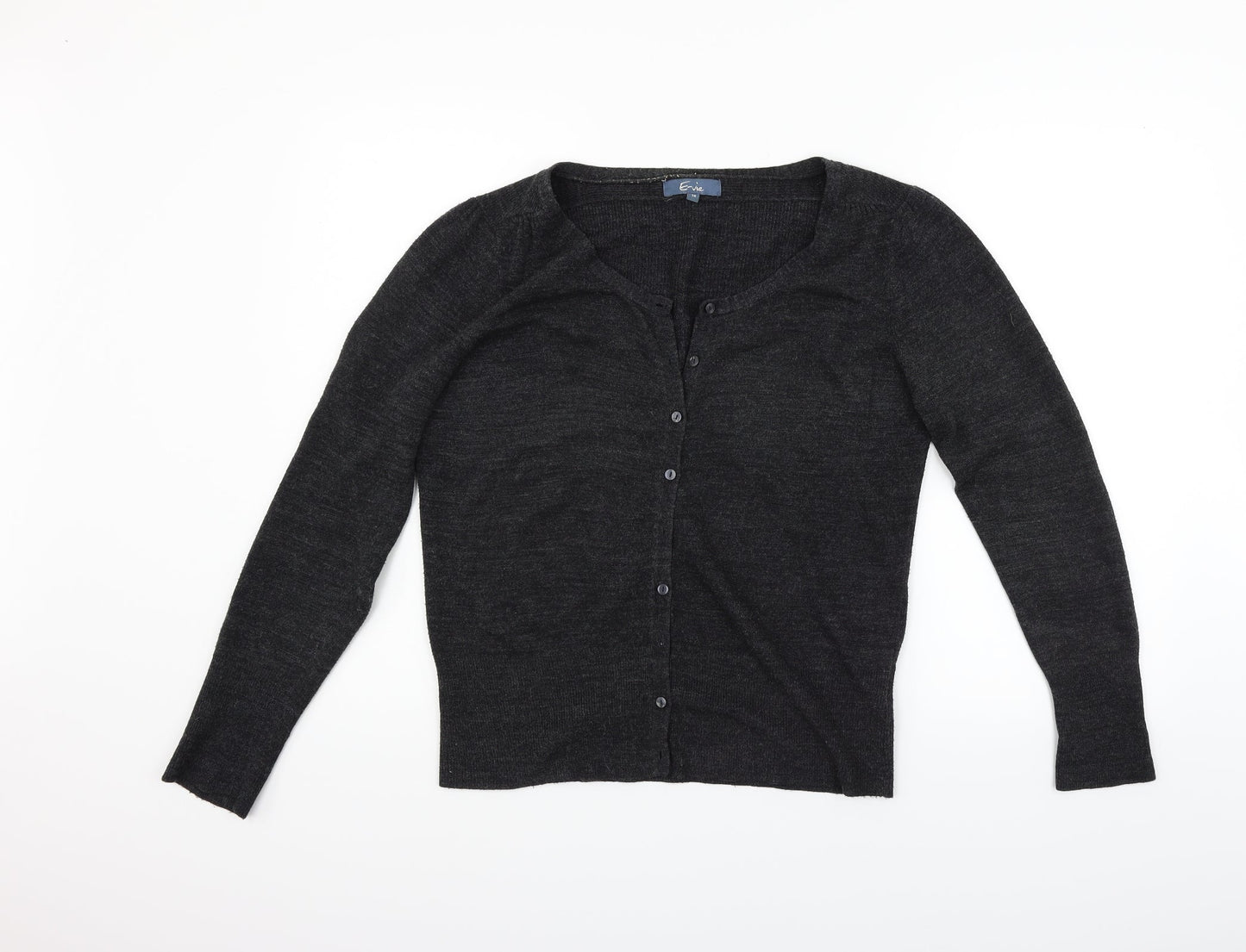 eVIE Womens Grey   Cardigan Jumper Size 14