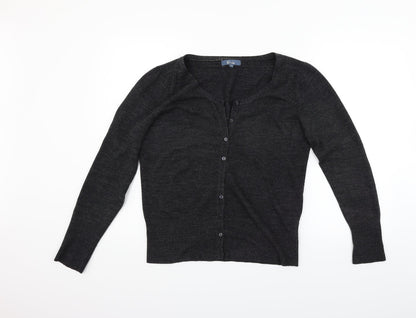 eVIE Womens Grey   Cardigan Jumper Size 14