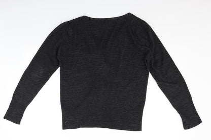 eVIE Womens Grey   Cardigan Jumper Size 14