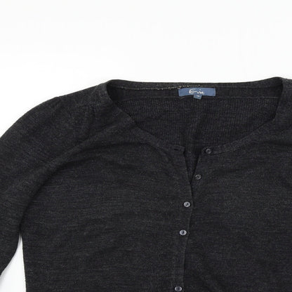 eVIE Womens Grey   Cardigan Jumper Size 14