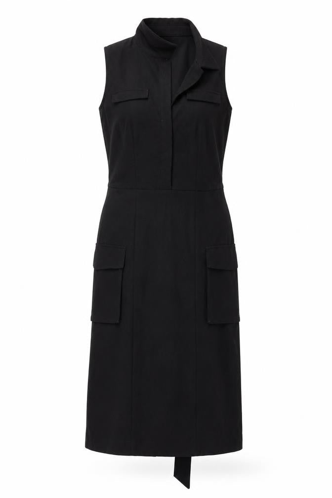 Next Womens Black   Fit & Flare  Size 6  - BELTED