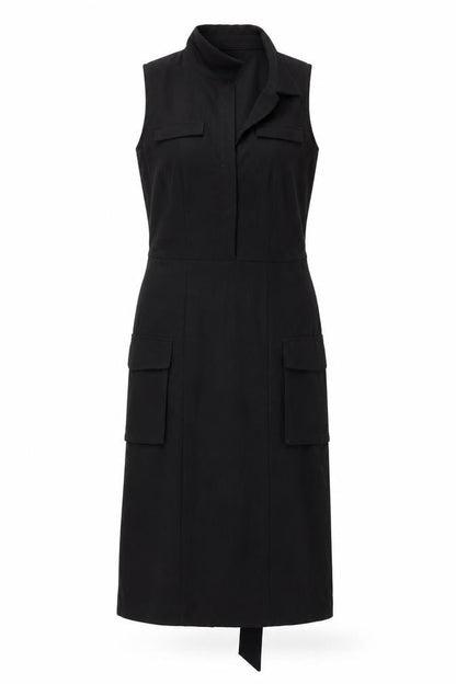 Next Womens Black   Fit & Flare  Size 6  - BELTED