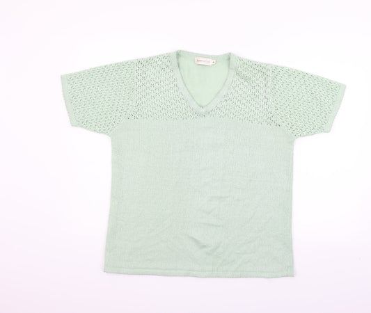 Bonmarché Womens Green   Pullover Jumper Size M