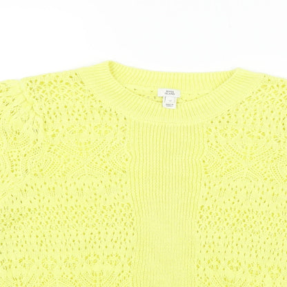 Bonmarché Womens Yellow Pullover Hoodie Size 12