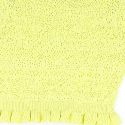 Bonmarché Womens Yellow Pullover Hoodie Size 12
