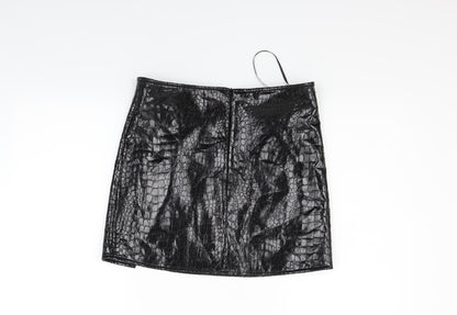 Motel Womens Black   Flare Skirt Size S