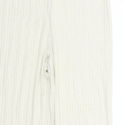 H&M Womens White   Trousers  Size S L28 in