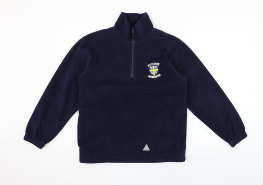 Result Boys Blue   Henley Jumper Size L  - Durham