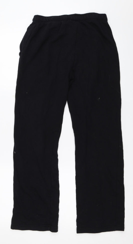 Womens UK Size S Papaya Regular Fit Sweatpants Black Trousers
