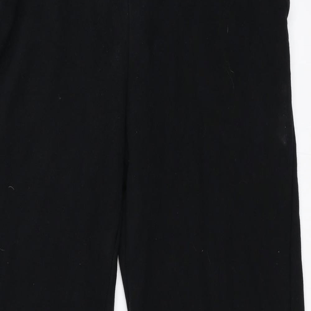 Womens UK Size S Papaya Regular Fit Sweatpants Black Trousers
