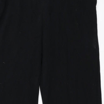 Womens UK Size S Papaya Regular Fit Sweatpants Black Trousers