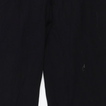 Womens UK Size S Papaya Regular Fit Sweatpants Black Trousers