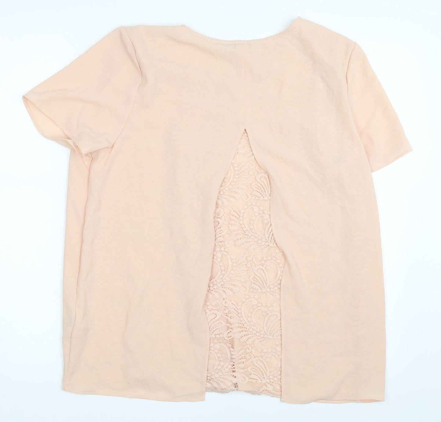 Womens UK Size 14 Peacocks Beige Basic Blouse