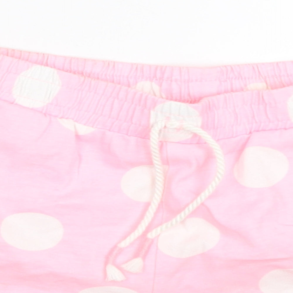 TU Girls Pink Polka Dot  Hot Pants Shorts Size 6 Years