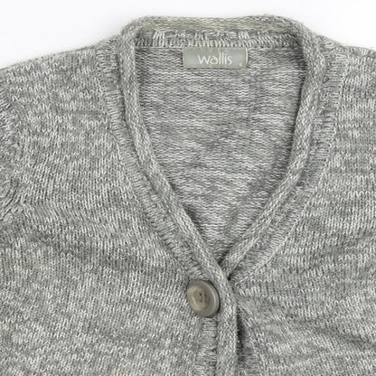 Wallis Womens Grey   Cardigan Jumper Size S